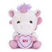 Posh Paws Swizzels Love Hearts Sparkles the Unicorn, ‘BFF’ 18cm (7-inches) Soft Toy