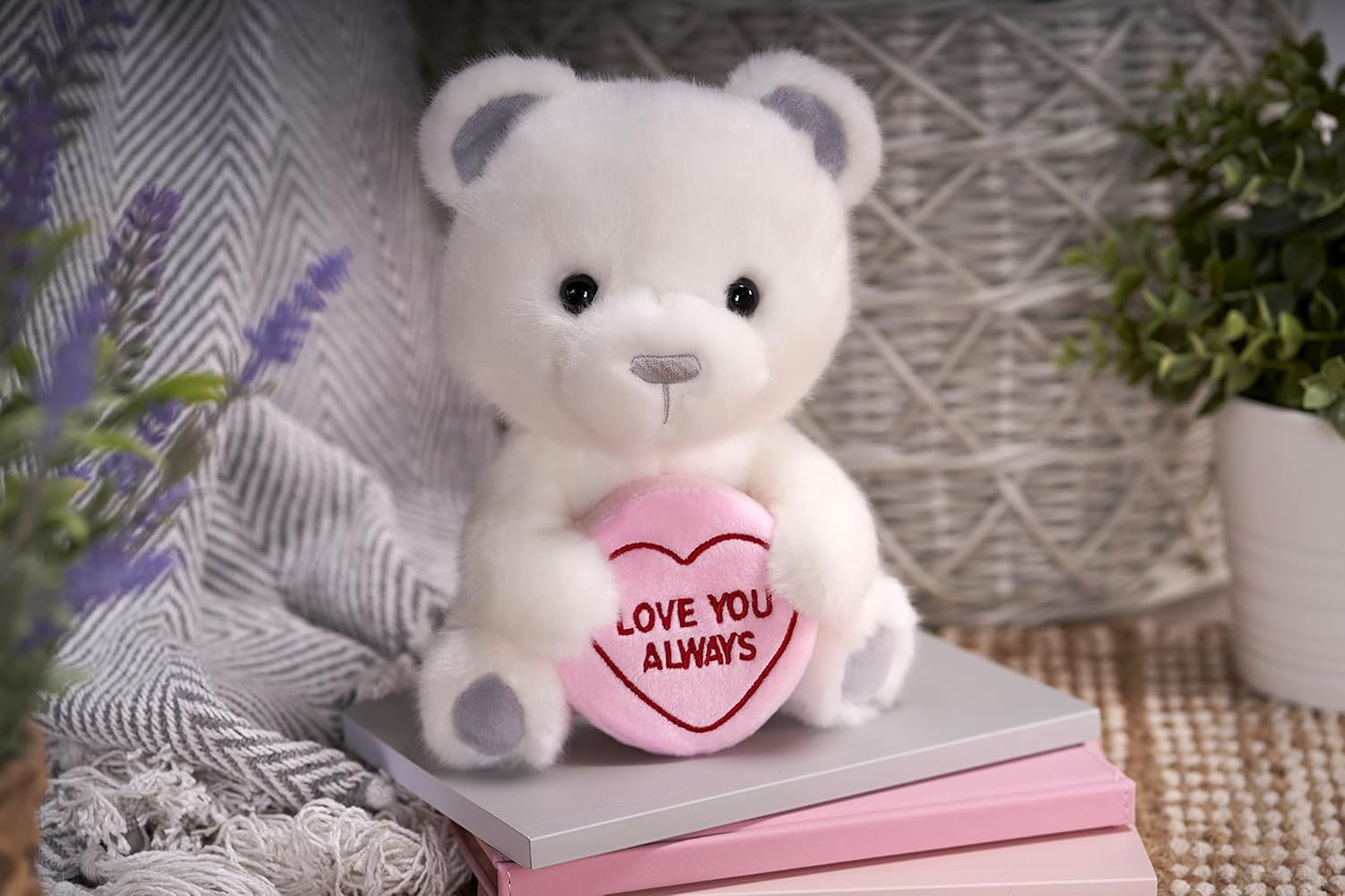 Posh Paws Swizzles Loves Hearts Bronte Bear, ‘Love You Always’ 23cm (9-inches) Soft Toy
