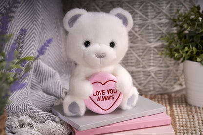 Posh Paws Swizzles Loves Hearts Bronte Bear, ‘Love You Always’ 23cm (9-inches) Soft Toy