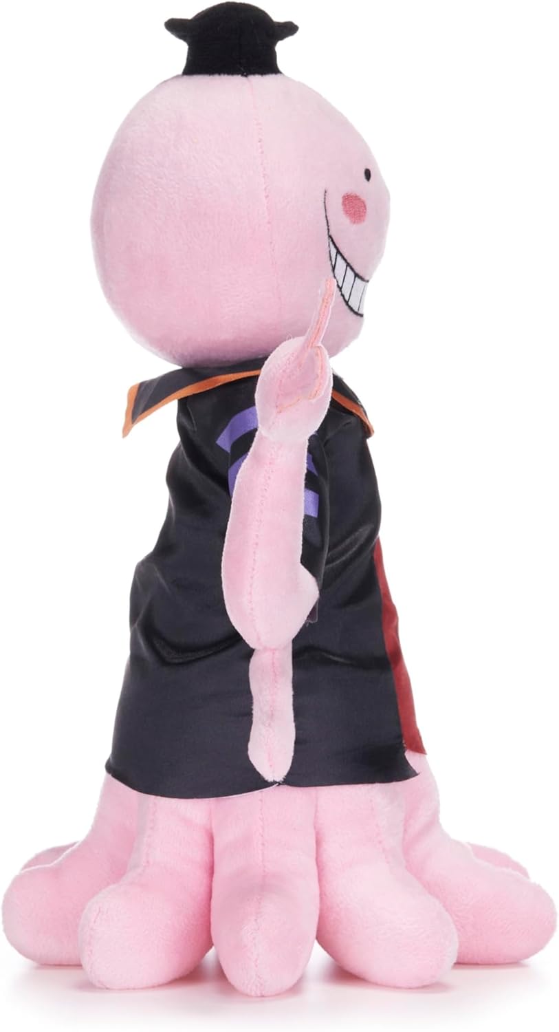 Assassination Classroom Anime 11" / 28cm Sleepy/Smitten Korosensei Pink Octopus Soft Plush Toy