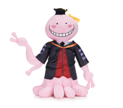 Assassination Classroom Anime 11" / 28cm Sleepy/Smitten Korosensei Pink Octopus Soft Plush Toy