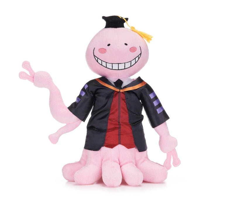 Assassination Classroom Anime 11" / 28cm Sleepy/Smitten Korosensei Pink Octopus Soft Plush Toy