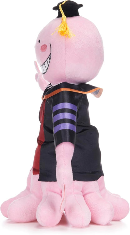 Assassination Classroom Anime 11" / 28cm Sleepy/Smitten Korosensei Pink Octopus Soft Plush Toy