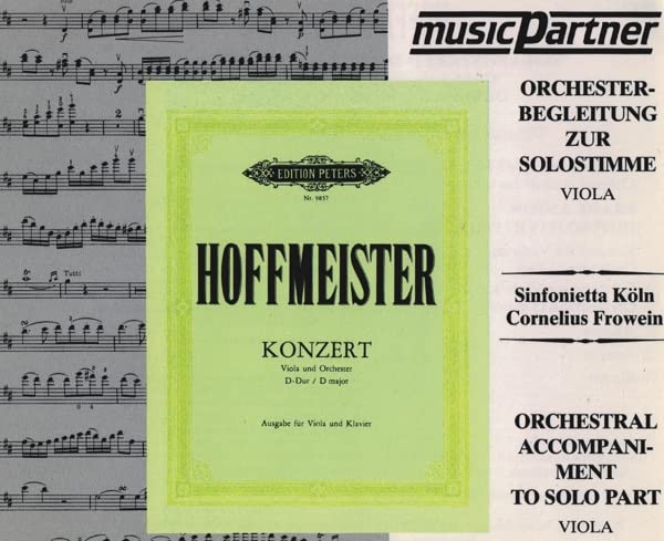 Konzert D-Dur für Viola und Orchester : CD