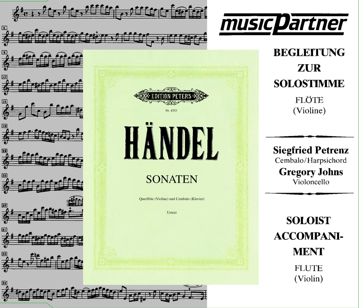 Händel: 3 Sonaten f. Flöte od. Violine Künstler: Begleitung zur Flöten-/Violinen-Solostimme: Siegfried Petrenz, Gregory Johns Künstler: Begleitung zur Violin-Solostimme: Sinfonietta Köln, Frowein