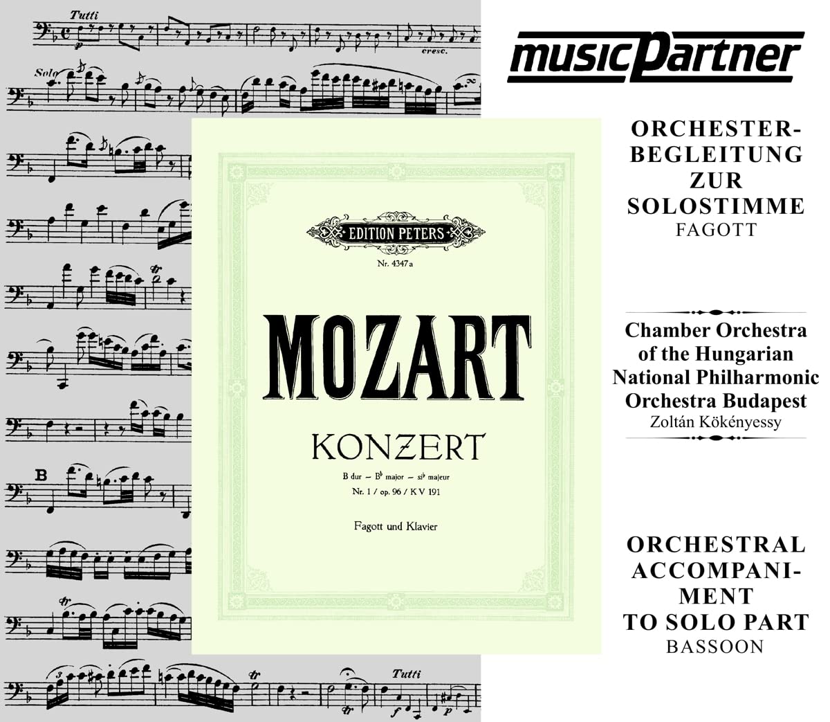 Fagottkonzert B-Dur KV191: CD mit der Orchesterbegleitung zur