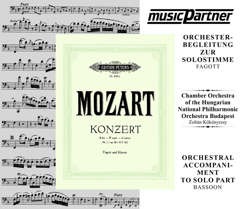 Fagottkonzert B-Dur KV191: CD mit der Orchesterbegleitung zur