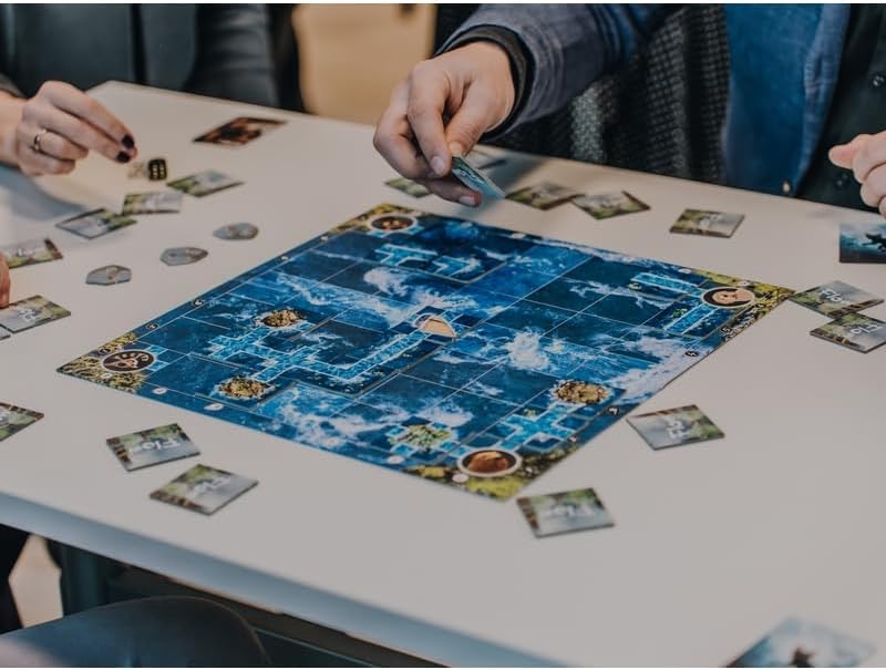 Brain Games - Flow - Cooperative Games Inspired by the Multi-Award Winning Animated Movie of the Same Name - Help Animals Defeat Their Fear of Water - 1-6 Players - Ages 8+