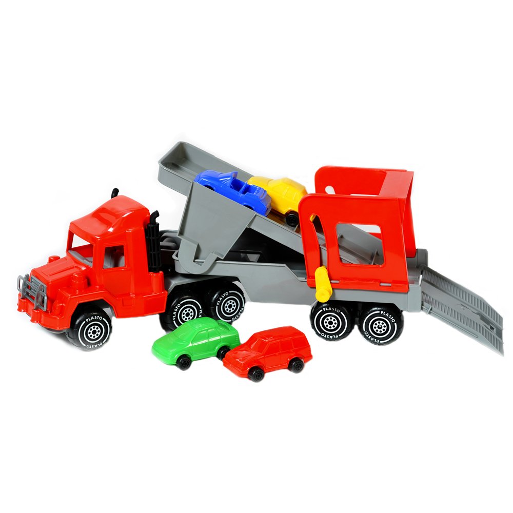 Plasto - Car Carrier With 4 Cars - 47 Cm (1643000)