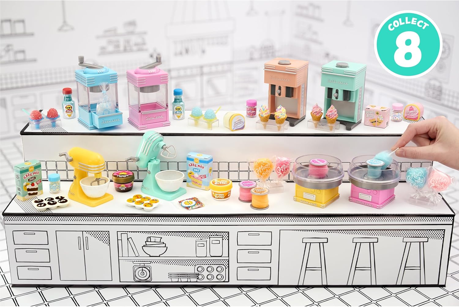 MGA's Miniverse Make It Mini Electrodomésticos Serie 2 - Mini Coleccionables, Juego de Resina, Réplica de Comidas, para Coleccionistas y Niños Mayores de 8 Años, NO Comestible