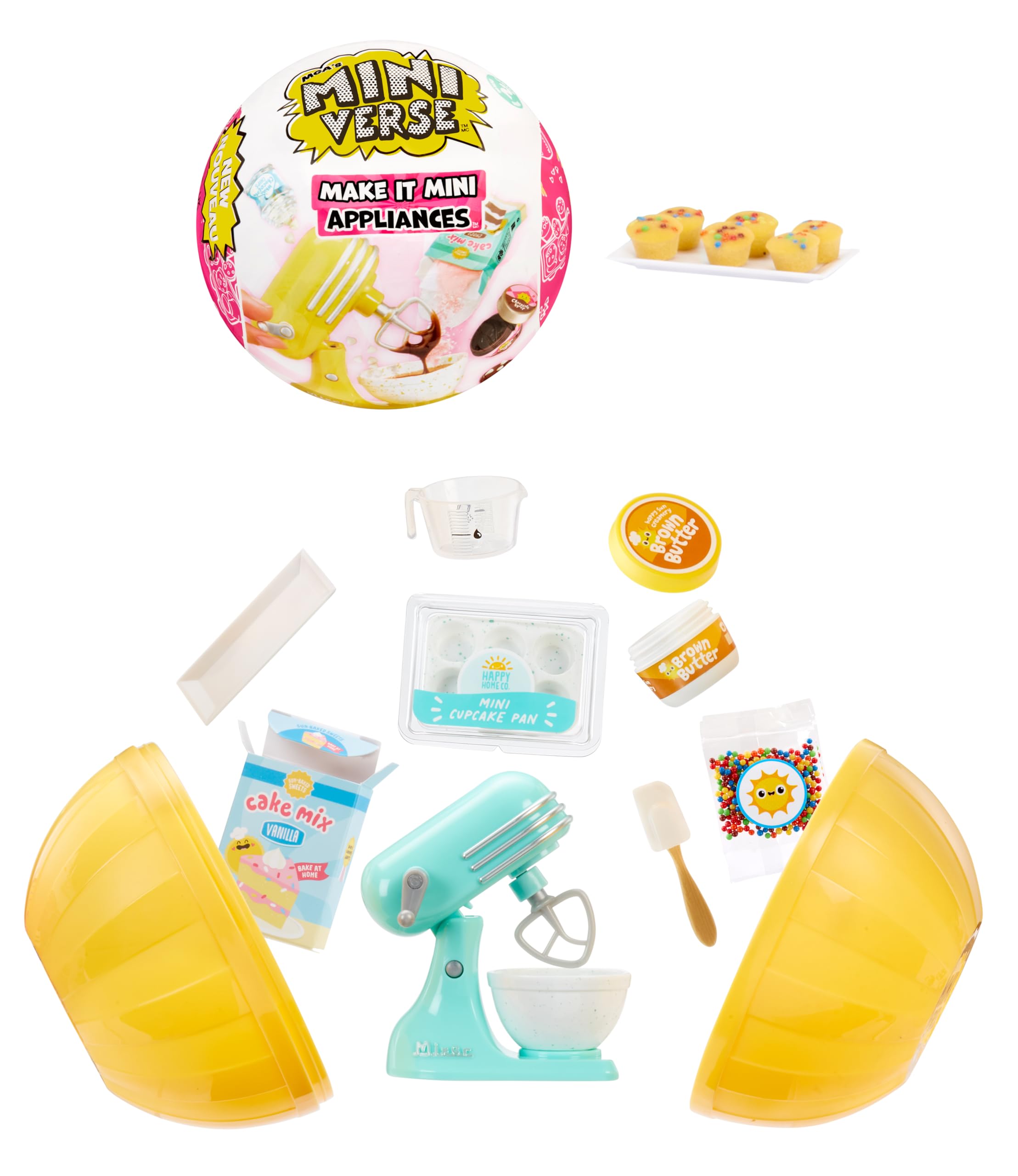 MGA's Miniverse Make It Mini Electrodomésticos Serie 2 - Mini Coleccionables, Juego de Resina, Réplica de Comidas, para Coleccionistas y Niños Mayores de 8 Años, NO Comestible