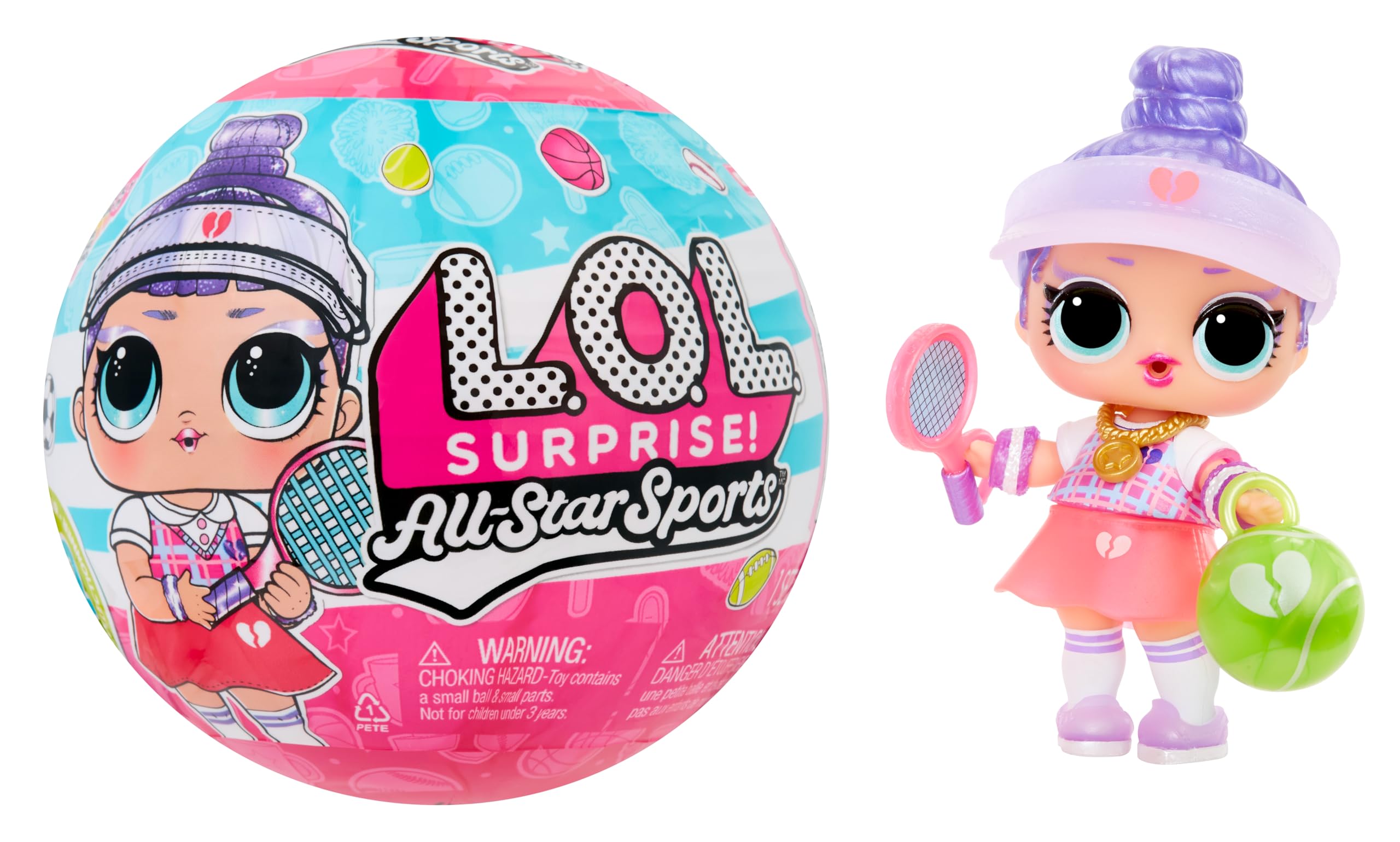 L.O.L. Surprise! All-Star Sports Vault Collection Tots - Comprend 1 Poupée, Emballage Opaque, 12 Poupées à Collectionner, 8 Accessoires à Déballer, Cadeau Pour les Enfants de 4 Ans et +