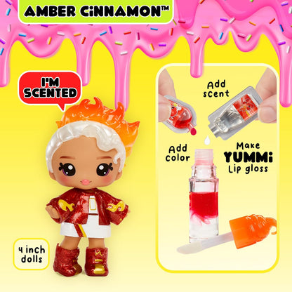 MGA Entertainment - Yummiland Pop - Amber Cinnamon met Lipgloss Set