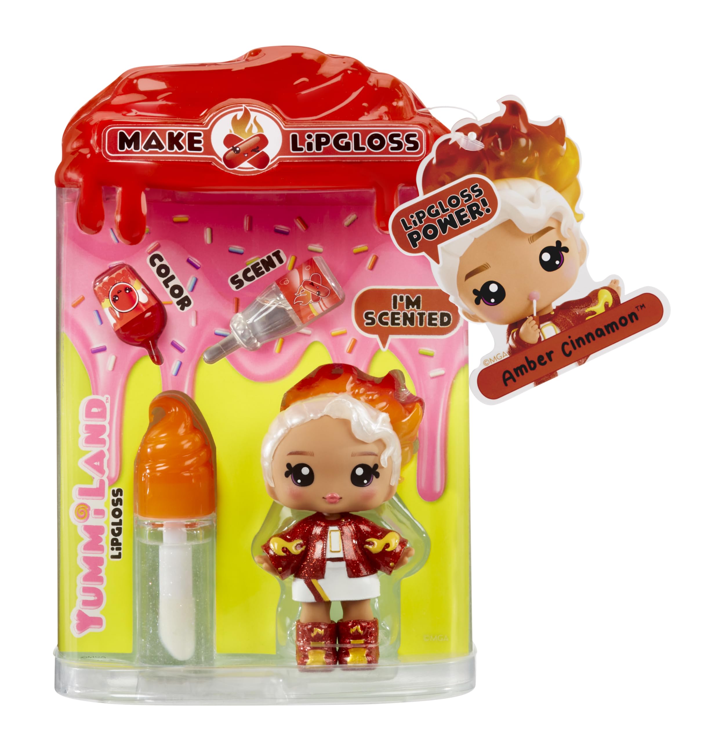 MGA Entertainment - Yummiland Pop - Amber Cinnamon met Lipgloss Set