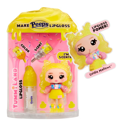 MGA Entertainment - Yummiland Pop - Easter Goldie Peeps Geel met Lippgloss Set