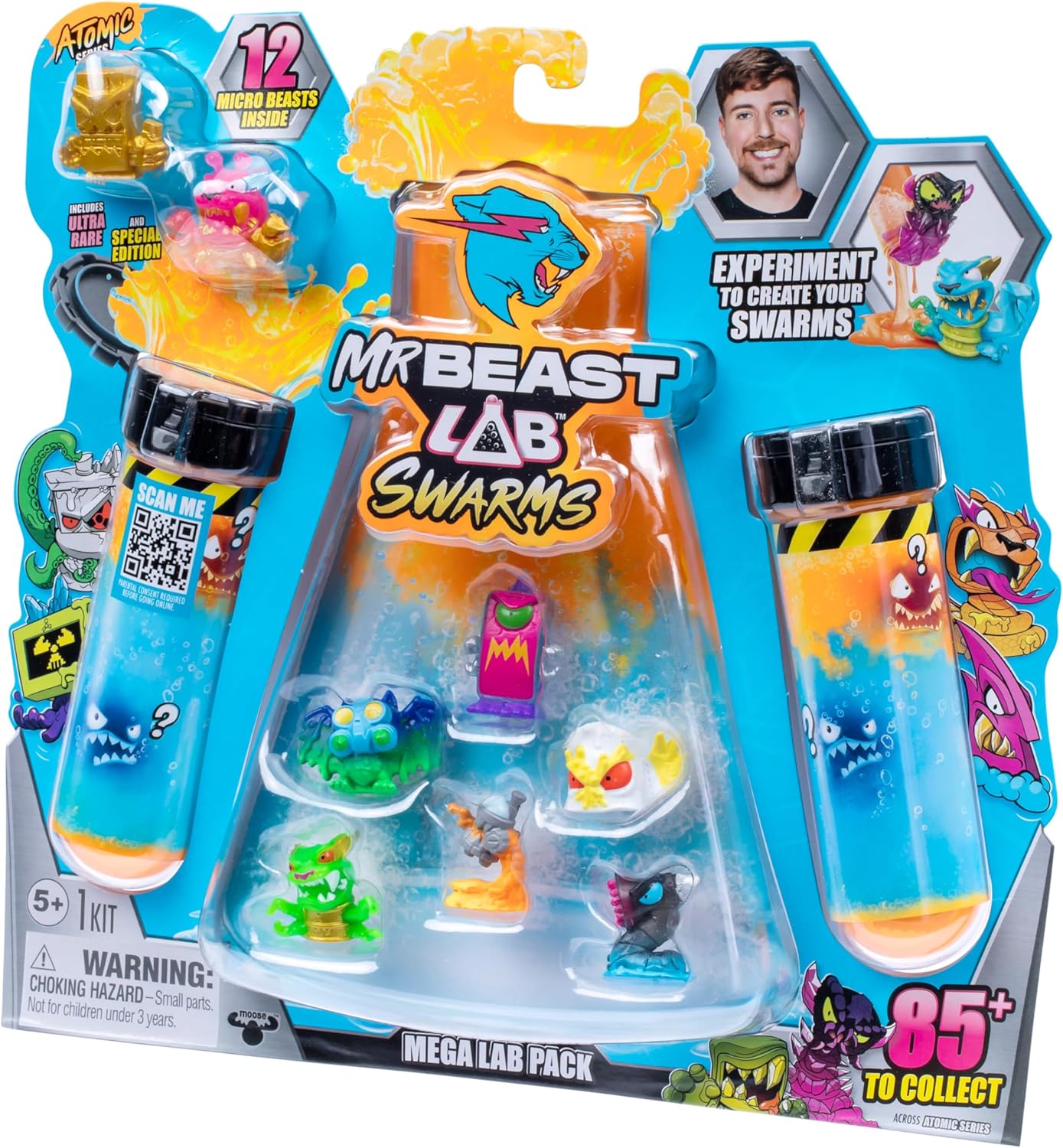 MrBeast Lab Swarms Atomic Series 12 Pack – Crab Cat, Orange