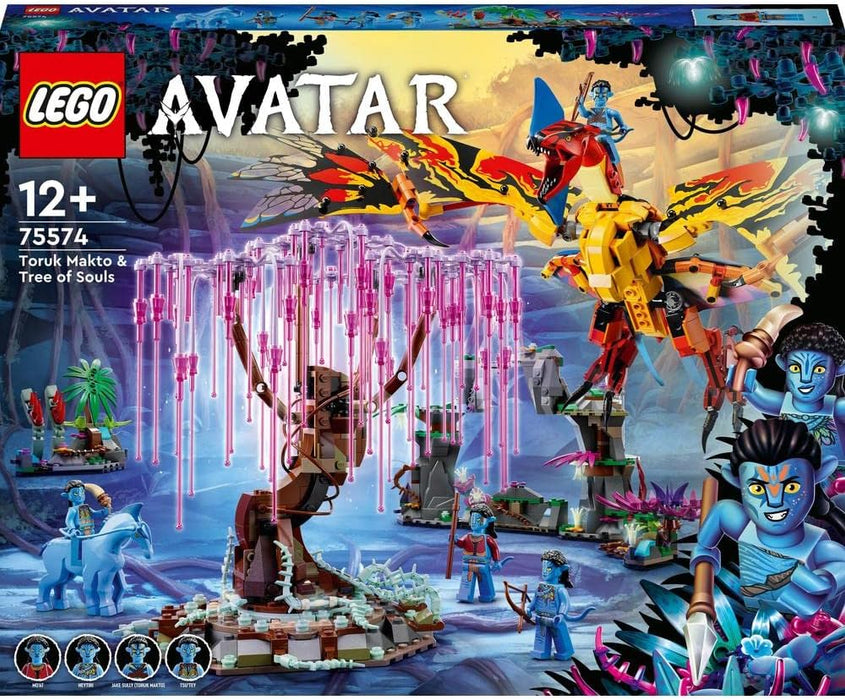 LEGO 75574 Avatar Toruk Makto & Tree of Souls, Buildable Toy with Jake Sully and Neytiri Minifigures plus Direhorse Animal Figure, Glow in the Dark Pandora Scenes