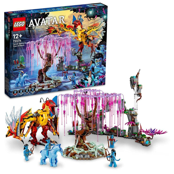 LEGO 75574 Avatar Toruk Makto & Tree of Souls, Buildable Toy with Jake Sully and Neytiri Minifigures plus Direhorse Animal Figure, Glow in the Dark Pandora Scenes