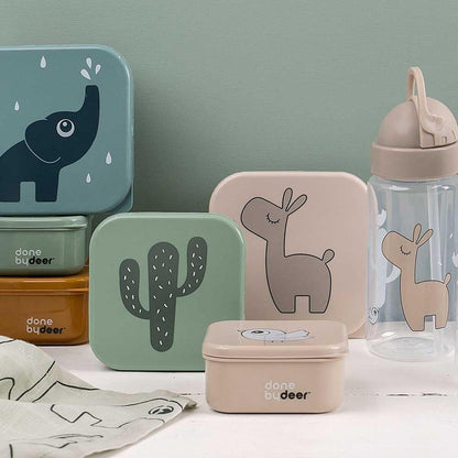 Done by Deer Lalee Sand Mix Snack Box Set of 3 Practical Snack Boxes in Three Different Sizes Box: 100% PP, Lid: 100% Polyethylene Food Grade