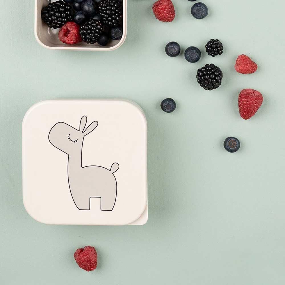 Done by Deer Lalee Sand Mix Snack Box Set of 3 Practical Snack Boxes in Three Different Sizes Box: 100% PP, Lid: 100% Polyethylene Food Grade
