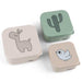 Done by Deer Lalee Sand Mix Snack Box Set of 3 Practical Snack Boxes in Three Different Sizes Box: 100% PP, Lid: 100% Polyethylene Food Grade