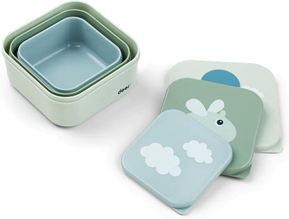 Done by Deer - Done by Deer Snackbox Blije Wolken Groen 3st.