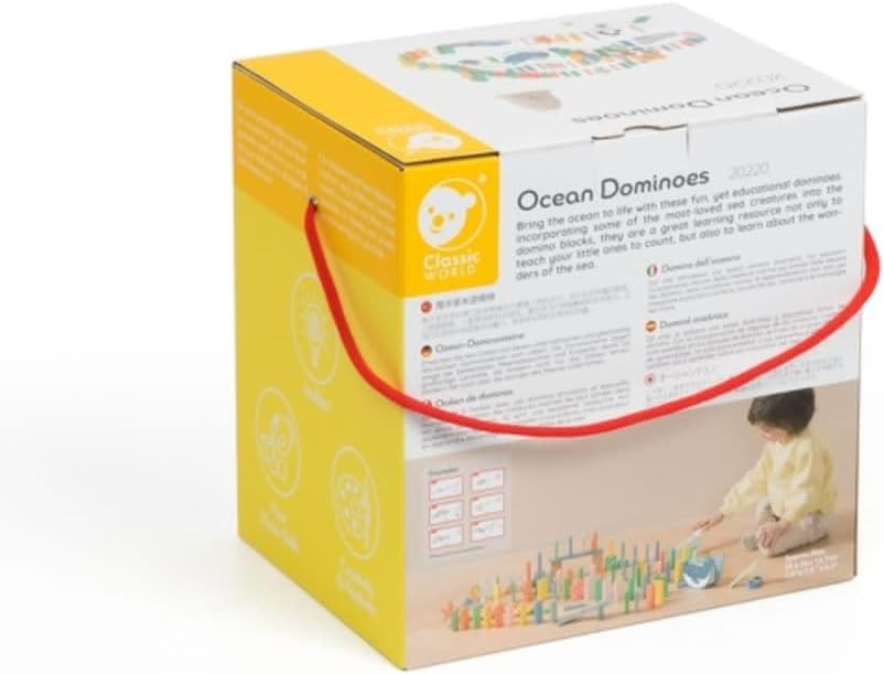 Classic World Houten Domino Oceaan, 100dlg.