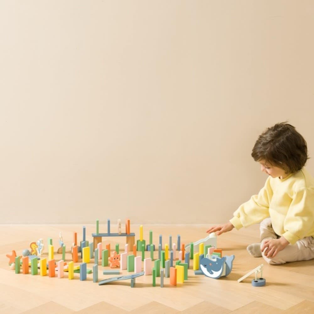 Classic World Houten Domino Oceaan, 100dlg.
