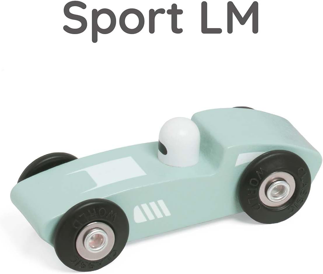 Classic World Houten Sportauto's Set, 3st.