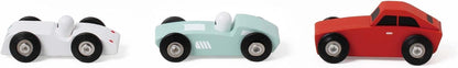 Classic World Houten Sportauto's Set, 3st.