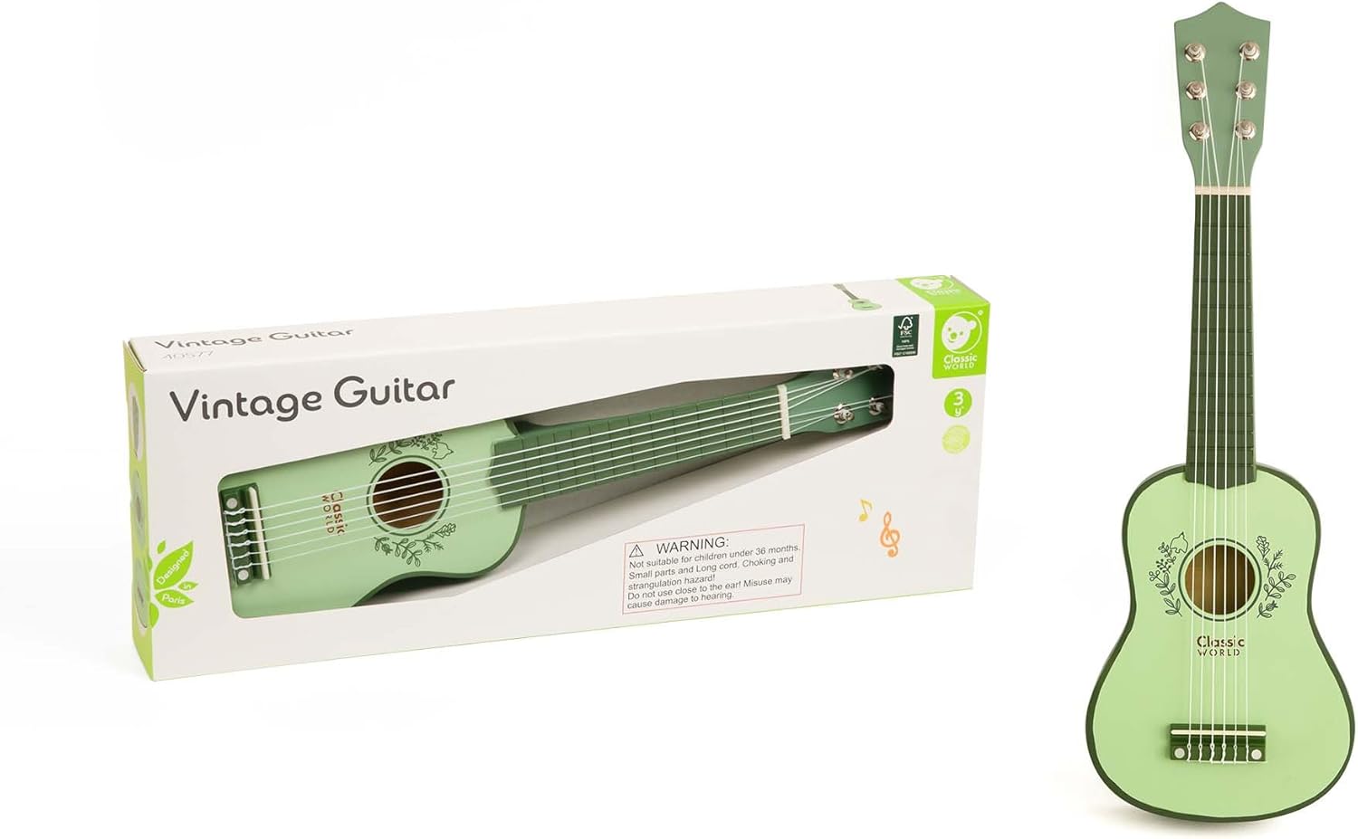 Classic World Houten Vintage Gitaar