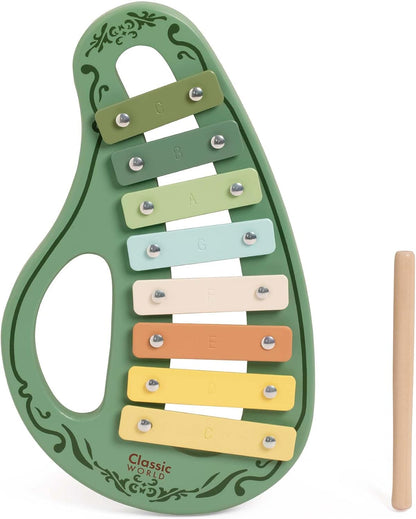Classic World - Classic World Houten Vintage Xylofoon Groen 2dlg.