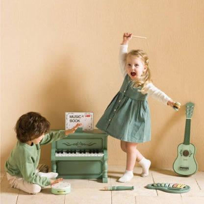 Classic World Houten Vintage Muziekinstrumenten Set, 5dlg.