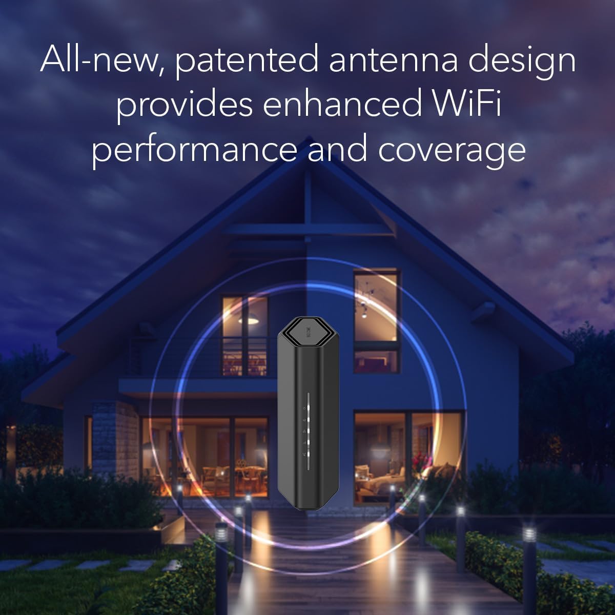NETGEAR Nighthawk WiFi 7 Router (RS100) – Security Features, BE3600 Wireless Speed (up to 3.6 Gbps) - Coverage up to 1,500 sq. ft., 50 devices – 2.5 Gig Internet Port