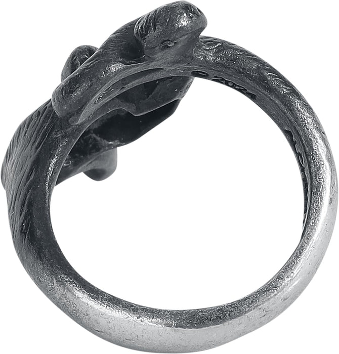 Alchemy Gothic Le Chat Noir Ring Mujer Anillo Negro
