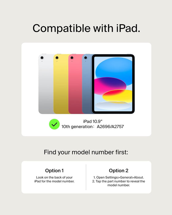 Belkin Pro iPad 10th Generation Keyboard Case with Magnetic Stand, Backlit Bluetooth Keyboard, Multi-gesture Controls, Magnetic Apple Pencil Storage, QWERTY, Multimedia Keys for iPad 10.9-inch