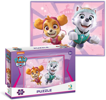 Paw Patrol Kids Jigsaw Puzzle, 30 Pieces, Ages 3+, Pink and Purple