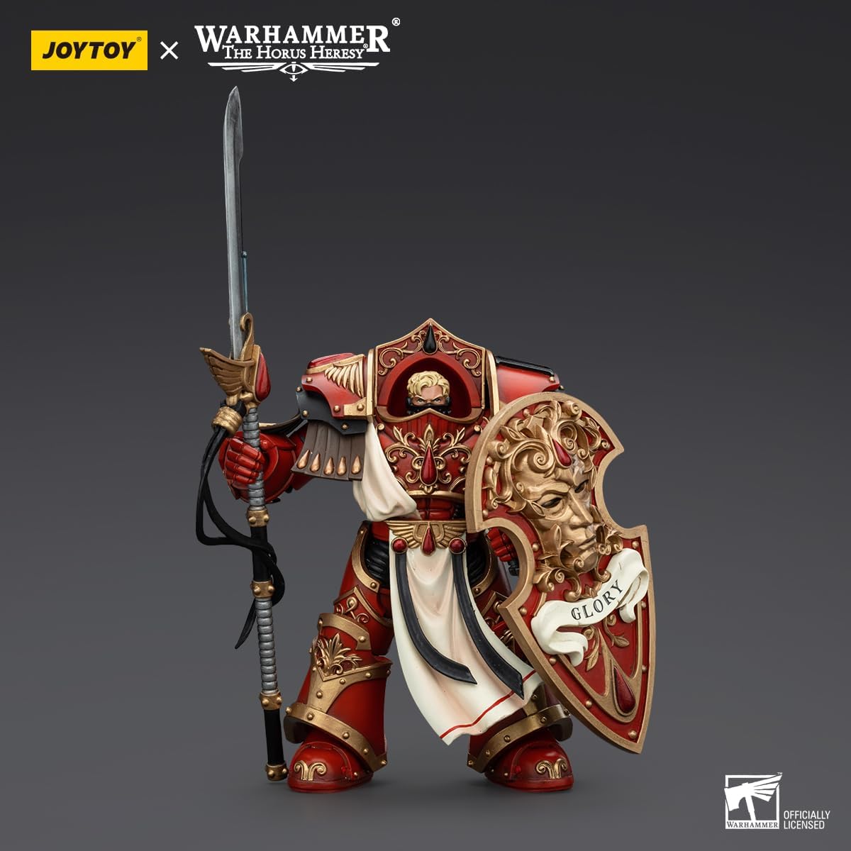 JOYTOY Warhammer Horus Heresy Figura de acción coleccionable a escala 1/18 de 5.6 pulgadas Blood Angels Crimson Paladins Squad Crimson Ejemplar con exquisito diseño, regalos para fans y coleccionistas