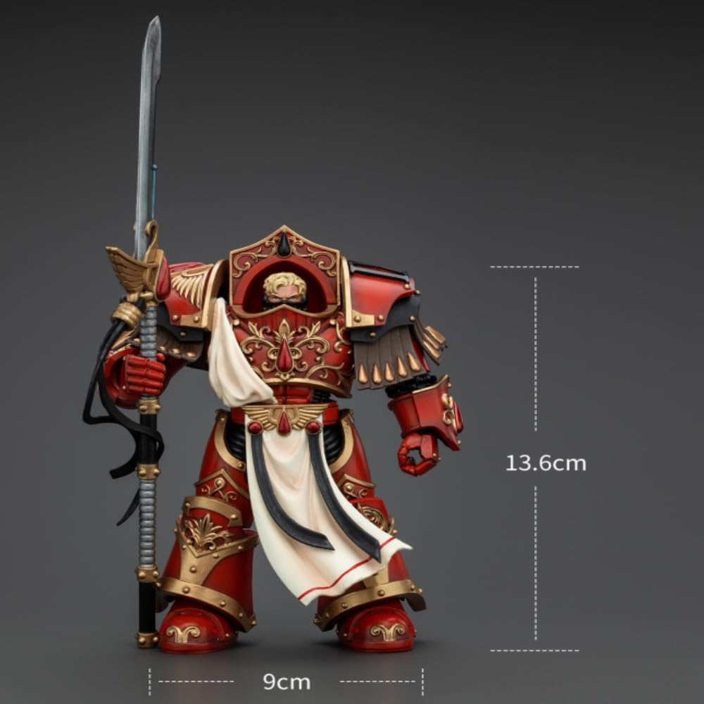 JOYTOY Warhammer Horus Heresy Figura de acción coleccionable a escala 1/18 de 5.6 pulgadas Blood Angels Crimson Paladins Squad Crimson Ejemplar con exquisito diseño, regalos para fans y coleccionistas