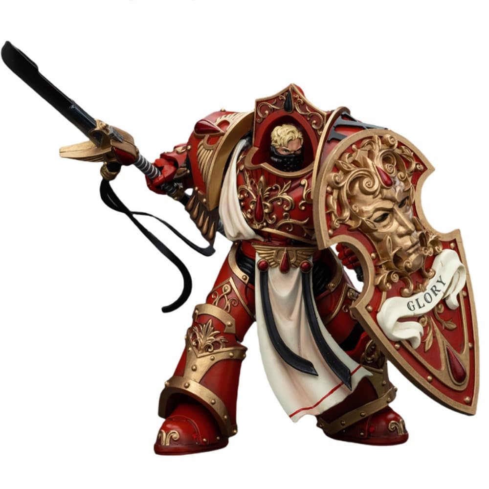 JOYTOY Warhammer Horus Heresy Figura de acción coleccionable a escala 1/18 de 5.6 pulgadas Blood Angels Crimson Paladins Squad Crimson Ejemplar con exquisito diseño, regalos para fans y coleccionistas