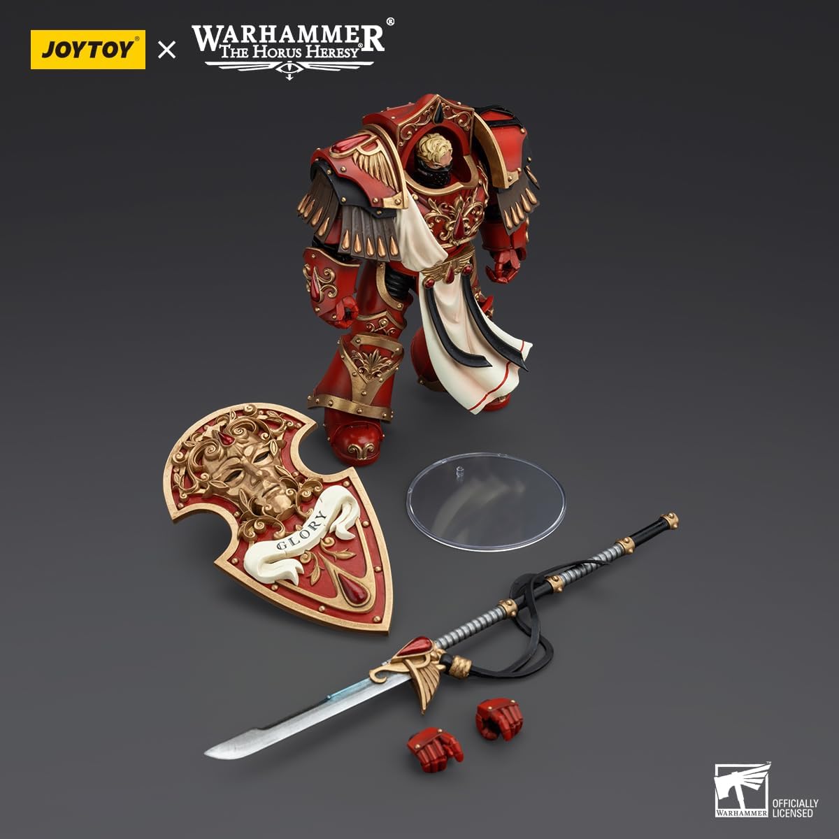 JOYTOY Warhammer Horus Heresy Figura de acción coleccionable a escala 1/18 de 5.6 pulgadas Blood Angels Crimson Paladins Squad Crimson Ejemplar con exquisito diseño, regalos para fans y coleccionistas