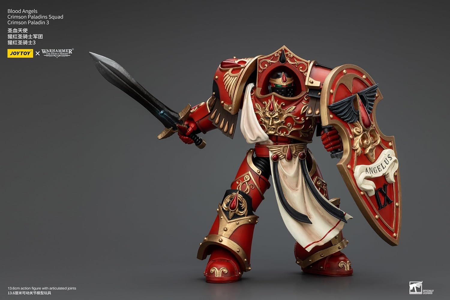 JOYTOY Warhammer Horus's Reverse, Blood Angel, Crimson Paladin, Squad, Crimson Paladin 3, Action Figure, Complete Figure