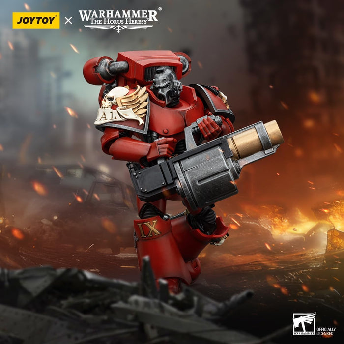 JOYTOY Warhammer 40,000 Blood Angels Tier Squad Eerelim (Equipped with Angel's Tier Grenade Launcher) 1/18 Scale Action Figure Complete