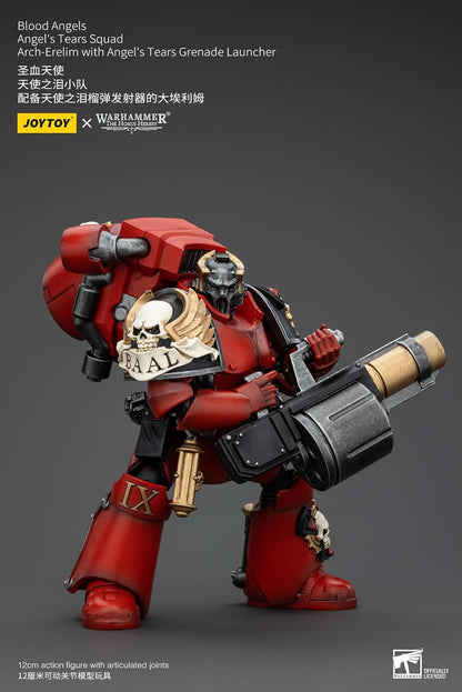 JoyToy Space Marines Blood Angels - Ángel's Tears Squad - Arch-Erelim with Angel's Tears Granada Launcher 1/18