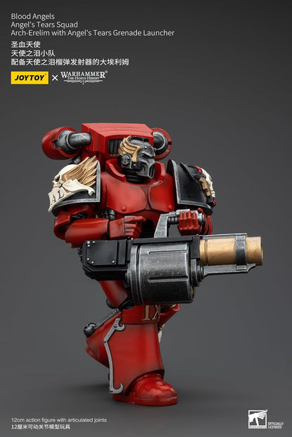 JoyToy Space Marines Blood Angels - Ángel's Tears Squad - Arch-Erelim with Angel's Tears Granada Launcher 1/18