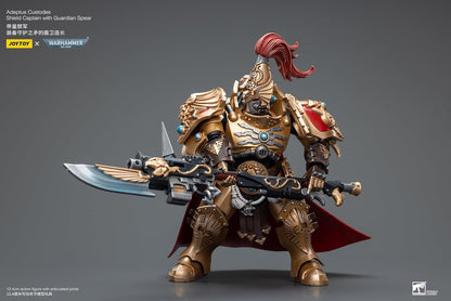 JOYTOY 1/18 Warhammer 40K Adeptus Custodes Shield Captain with Guardian Spear Action Figure Anime Collection Model Gift