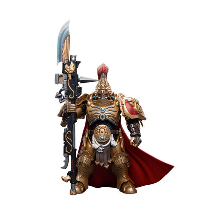 JOYTOY 1/18 Warhammer 40K Adeptus Custodes Shield Captain with Guardian Spear Action Figure Anime Collection Model Gift
