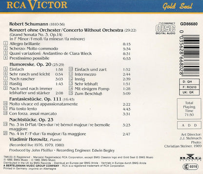 Horowitz Plays Schumann