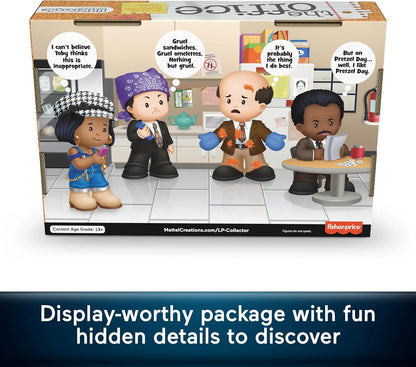 Little People Collector The Office Best Moments from US TV Show Special Edition Set for Adults & Fans in Display Box, 4 Figures, HVG56