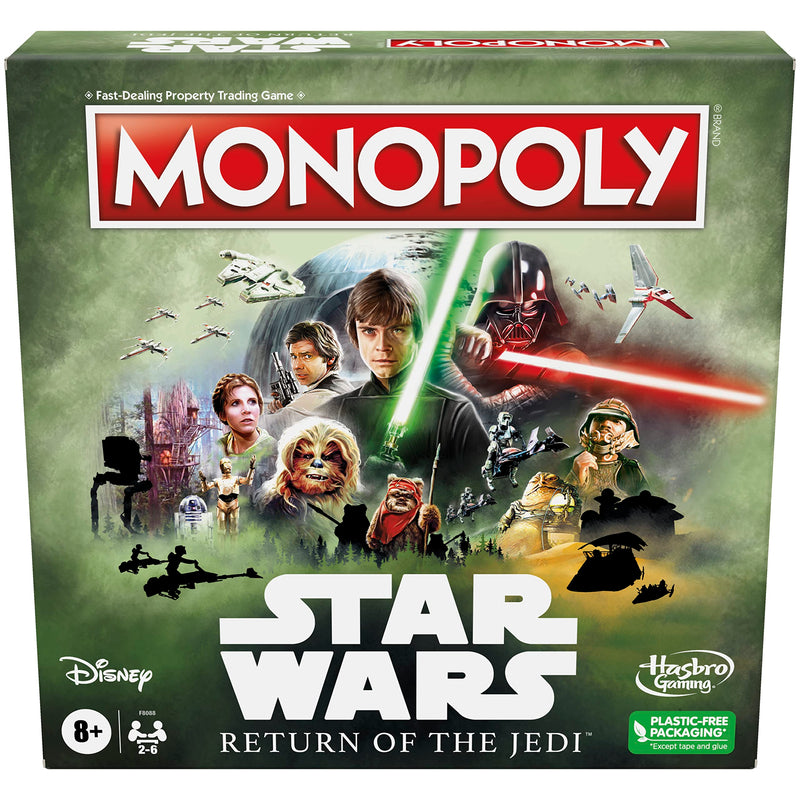Hasbro Gaming Monopoly: Star Wars Return of The Jedi Board Game for 2-6 Players, Inspired by Return of The Jedi Movie, Game for Families and Kids Ages 8+ (Amazon Exclusive
